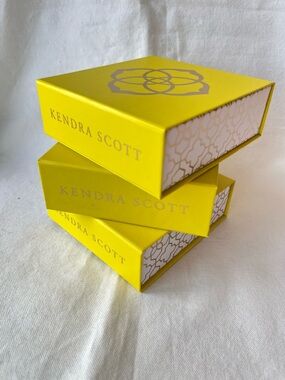 Kendra Scott Yellow Stacked Jewelry Boxes